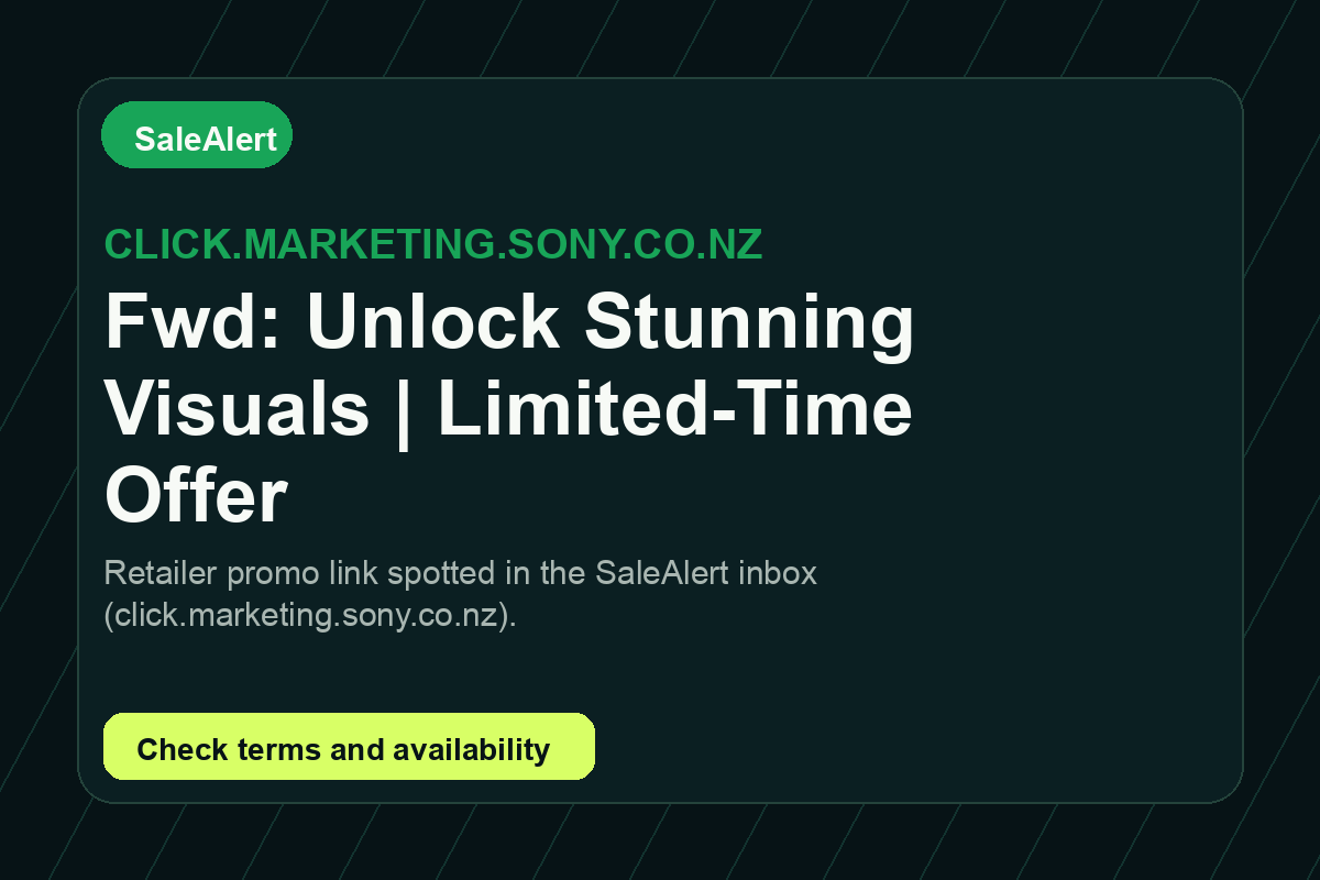 Fwd: Unlock Stunning Visuals | Limited-Time Offer