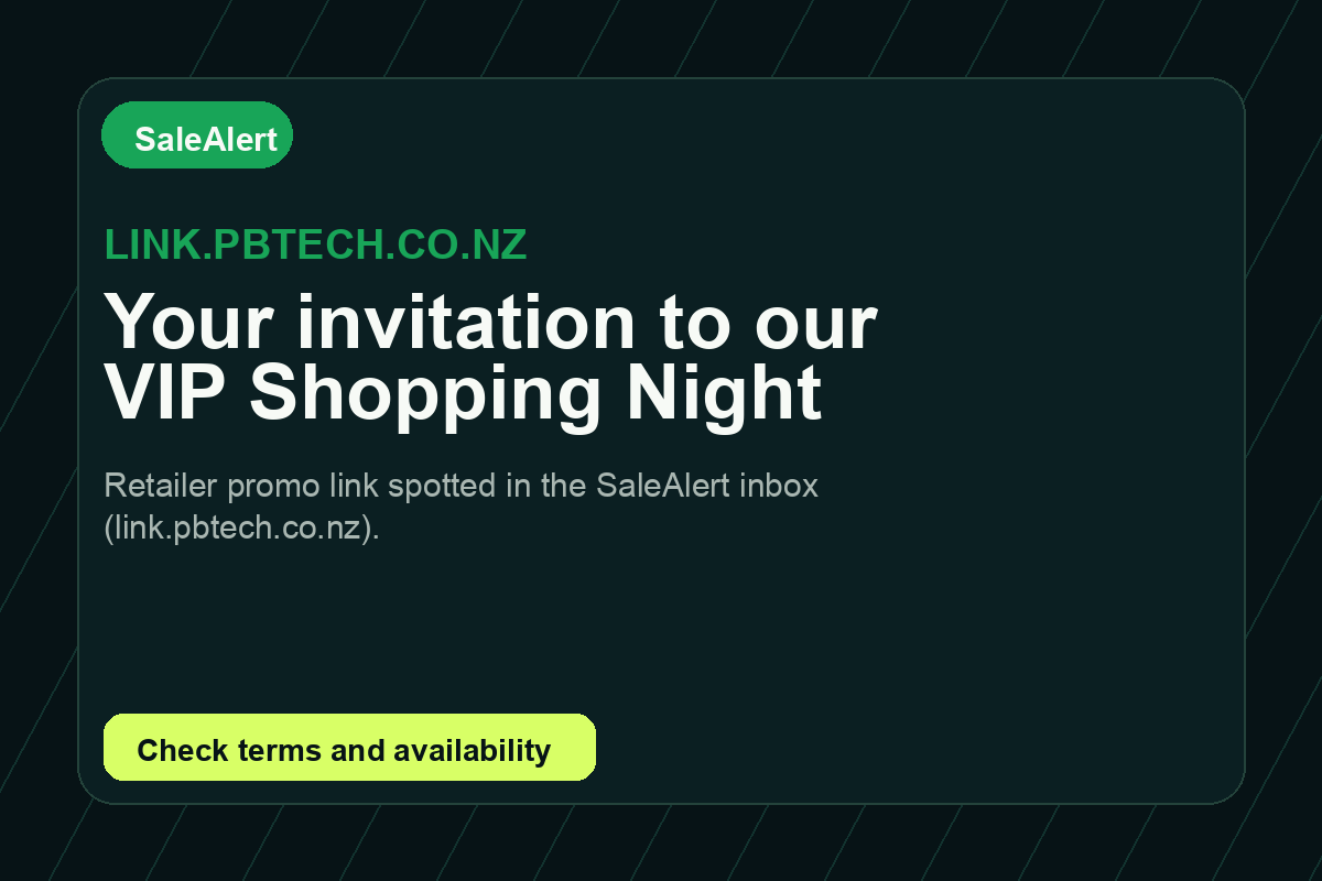 Your invitation to our VIP Shopping Night