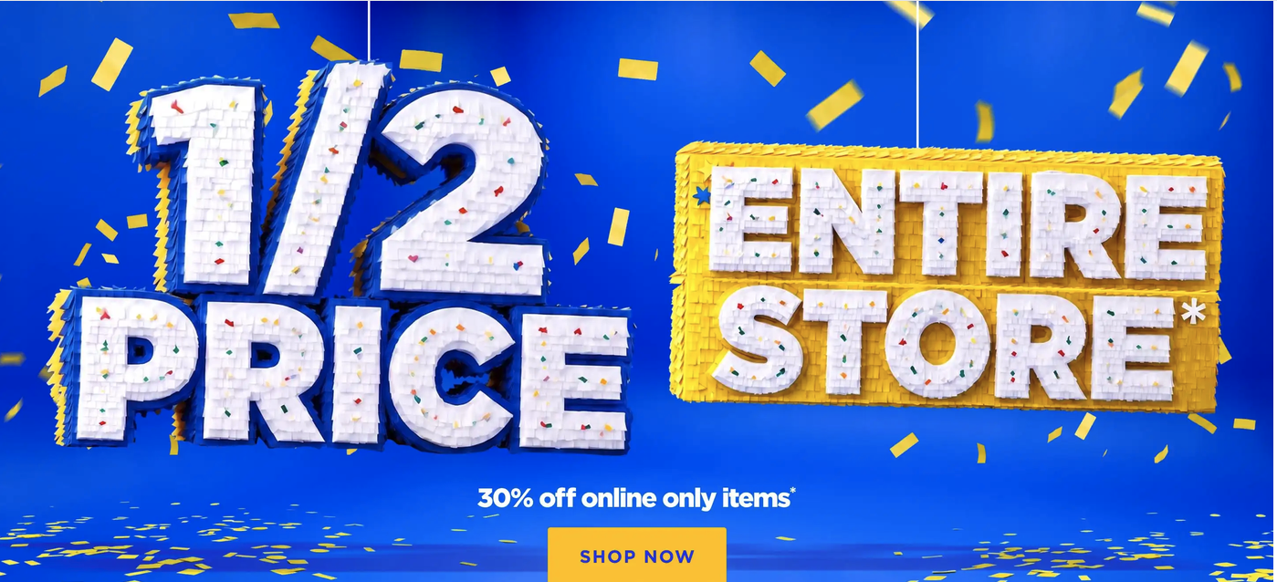 Half Price Storewide (30% Off Online-Only Items; Exclusions Apply) @ Briscoes